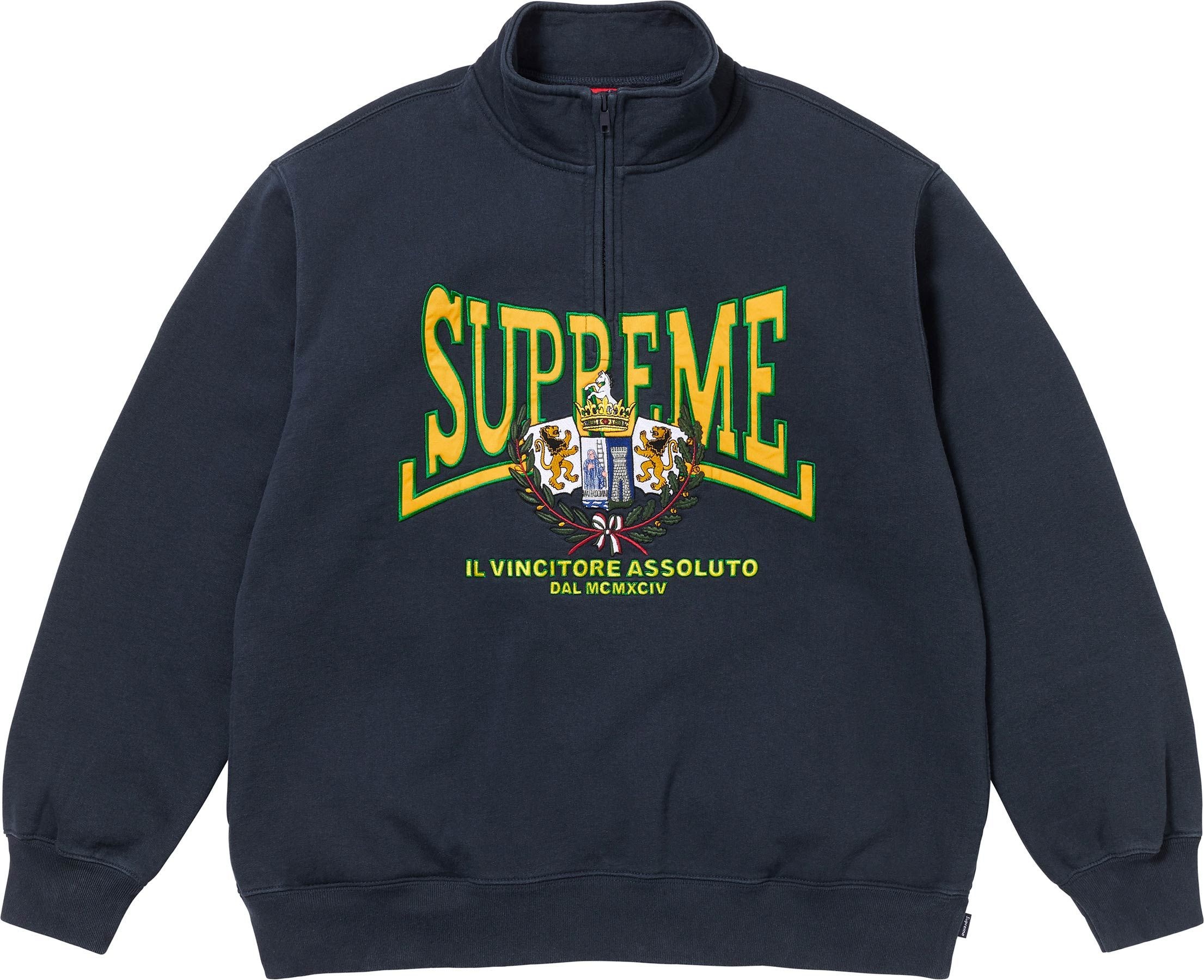 Crest Appliqué Half Zip Pullover view 5